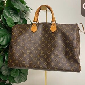 Louis Vuitton Brown Monogram Travel Bag